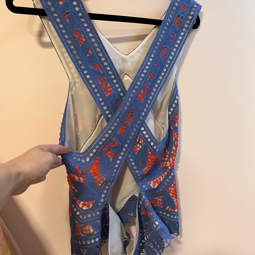 NWT TORY BURCH Crochet Evie Top size 12 - Picture 7 of 12